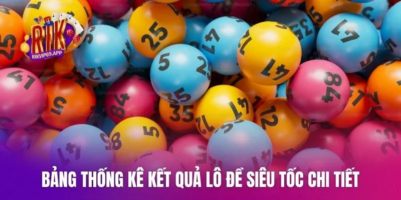 Bảng thống kê kết quả lô đề siêu tốc chi tiết