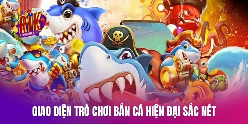 Giao diện trò chơi bắn cá hiện đại sắc nét