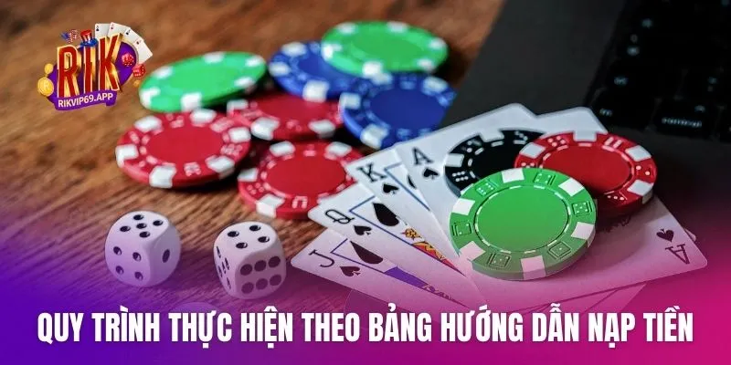 Quy trình thực hiện theo bảng Hướng Dẫn nạp tiền chi tiết